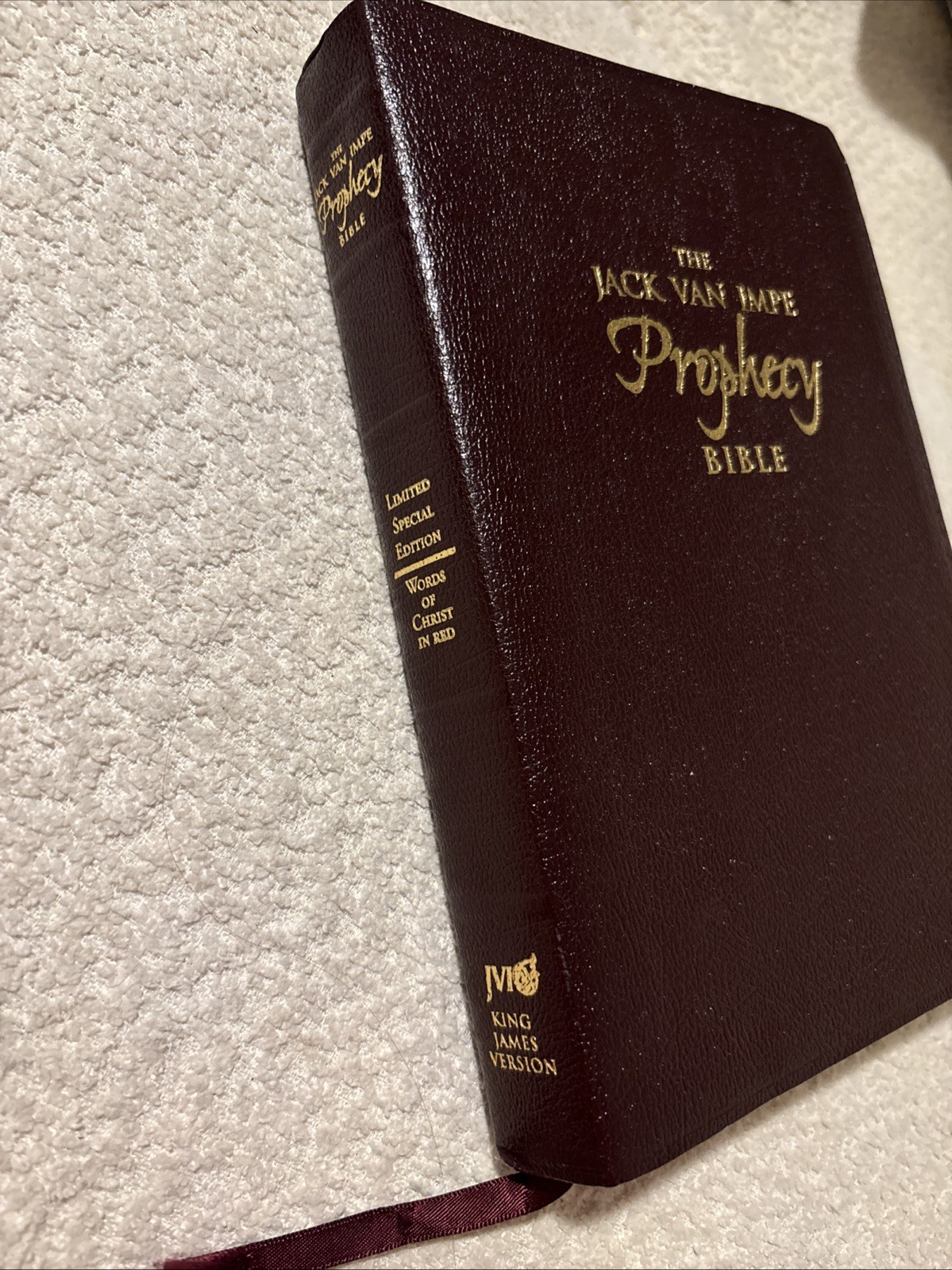 The Jack Van Impe Prophecy Bible King James Version Red Letter Edition Leather