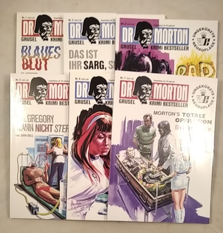 Konvolut. Dr. Morton. Grusel Krimi Bestseller. 1 – 6.6 Stück. Blaues Blut; Das i