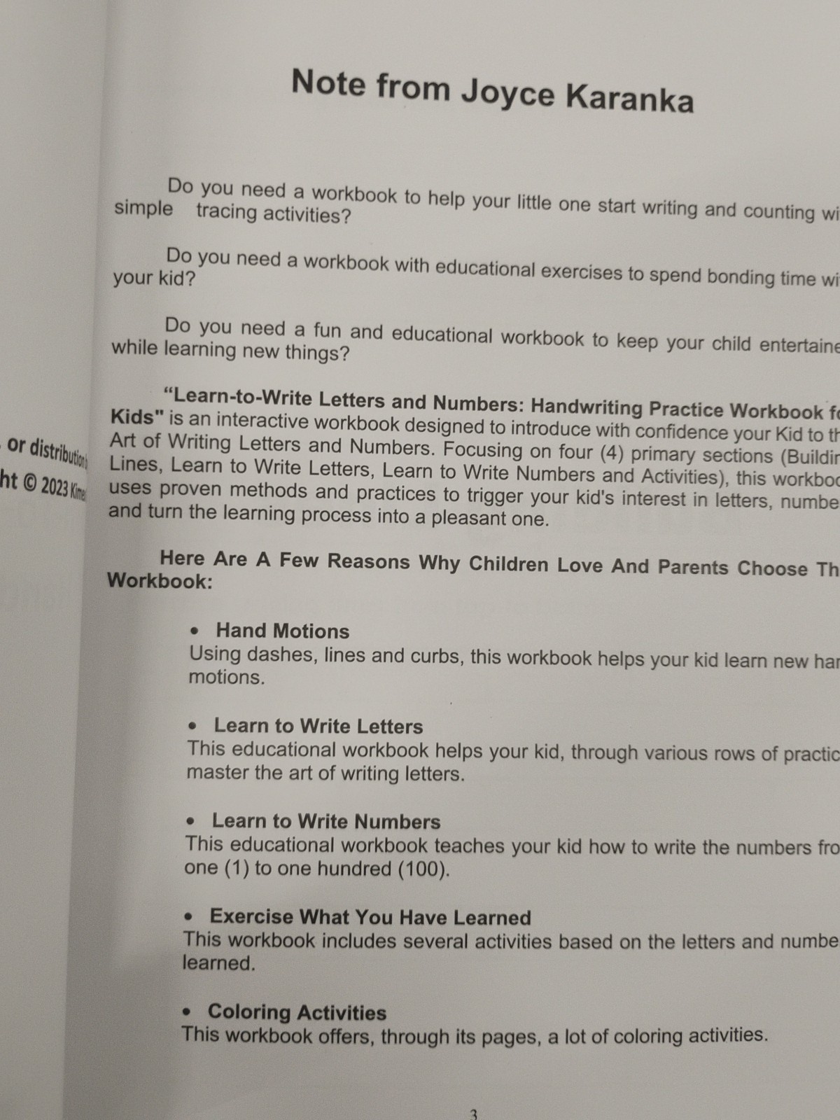 Learn-to-write Letters And Numbers: Handwriting Practice For Kids / Kindergarten
