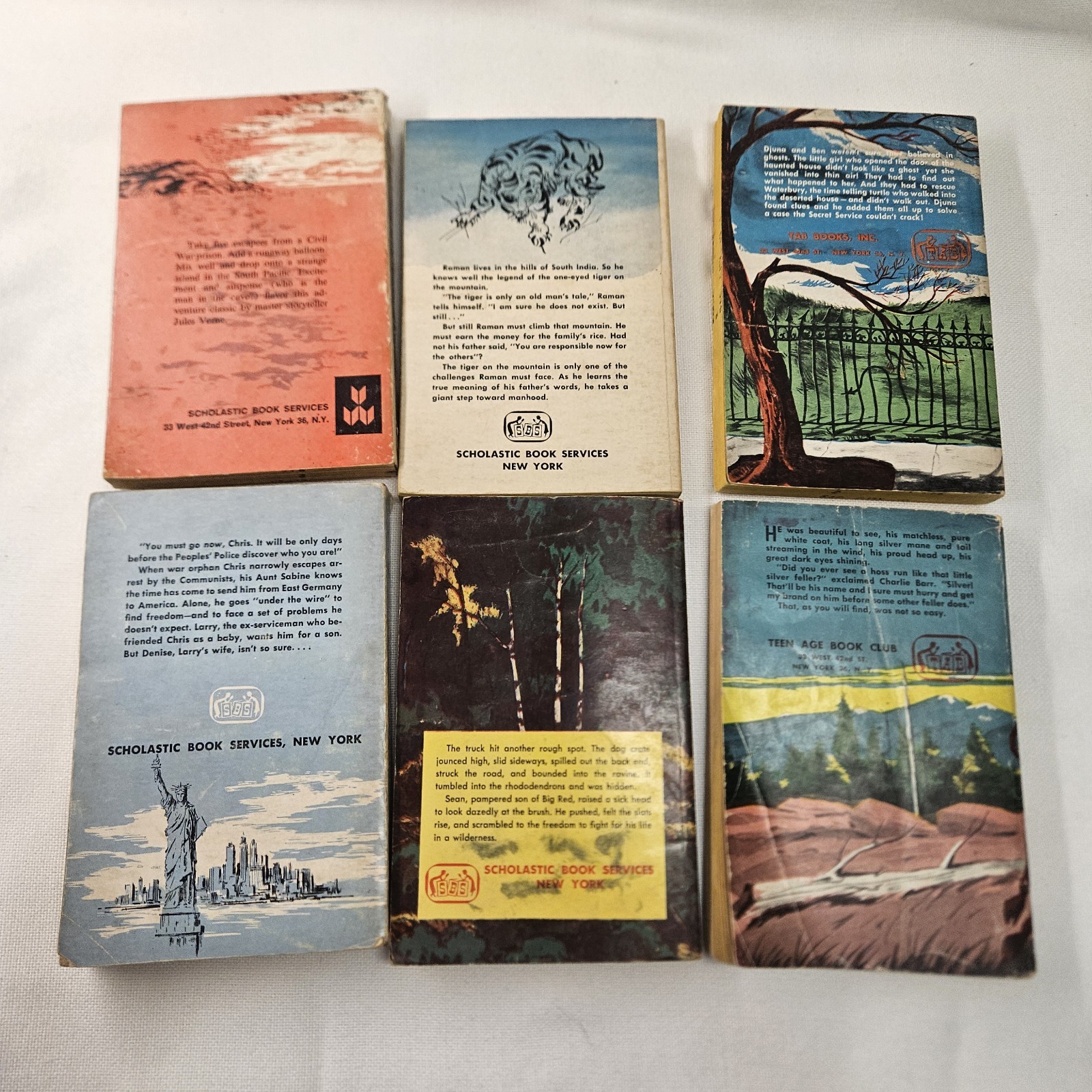 Vtg Scholastic TAB Books 1960s Softcover Mystery Horses Animal Dog Lot