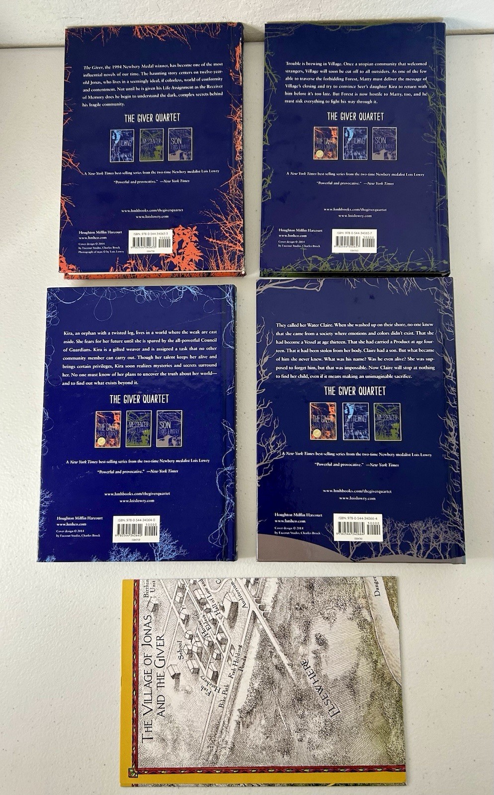 Giver Quartet Box Set Lois Lowry 2014 Hardcover Map Messenger Gathering Blue Son
