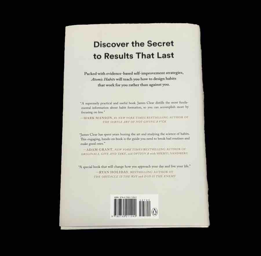 Atomic Habits BOOK- Build Good Habits & Break Bad Ones By James Clear- Hardcover