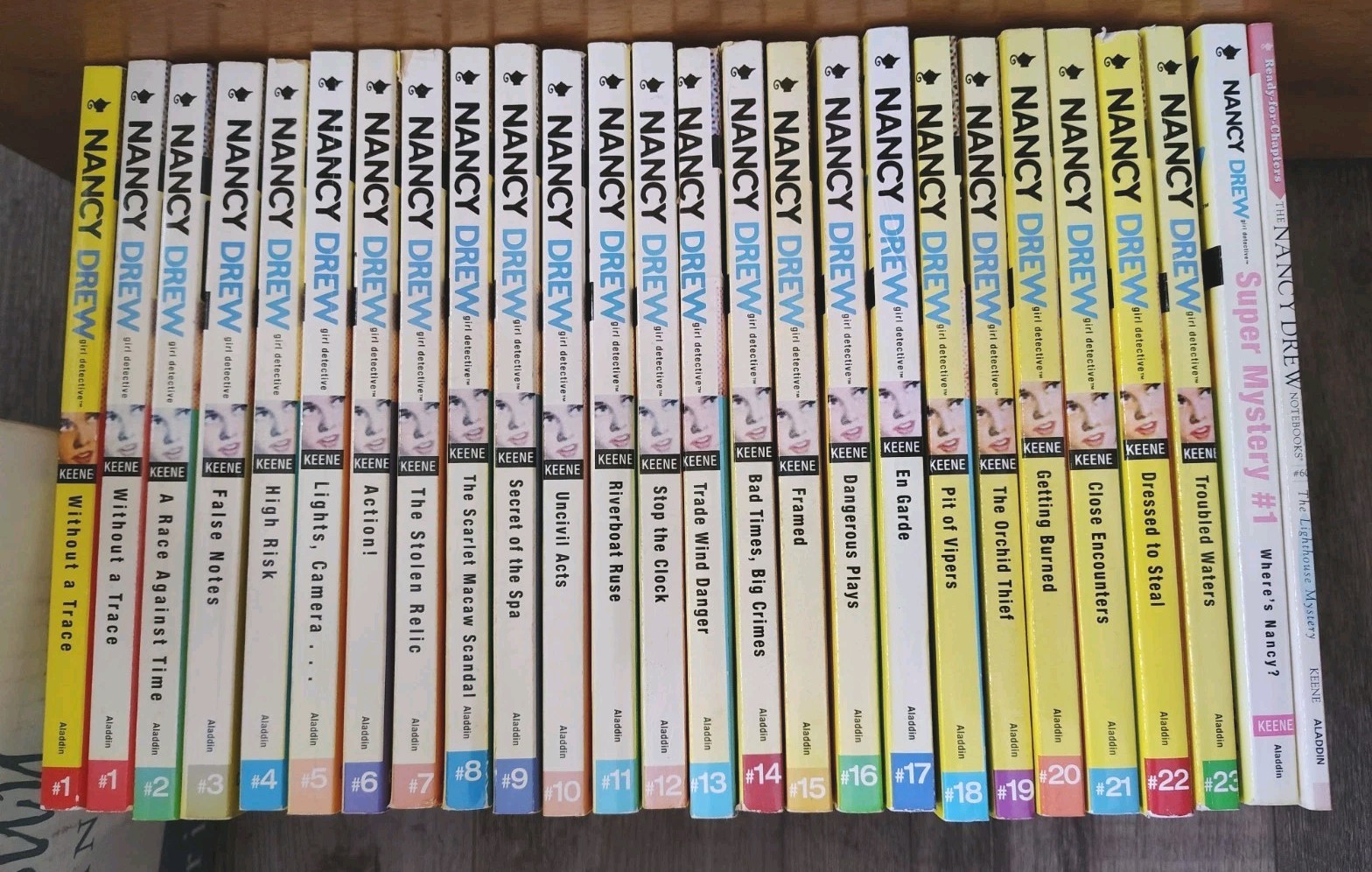 Nancy Drew “Girl Detective” Book Lot – 24 Books – Carolyn Keene – Aladdin PB