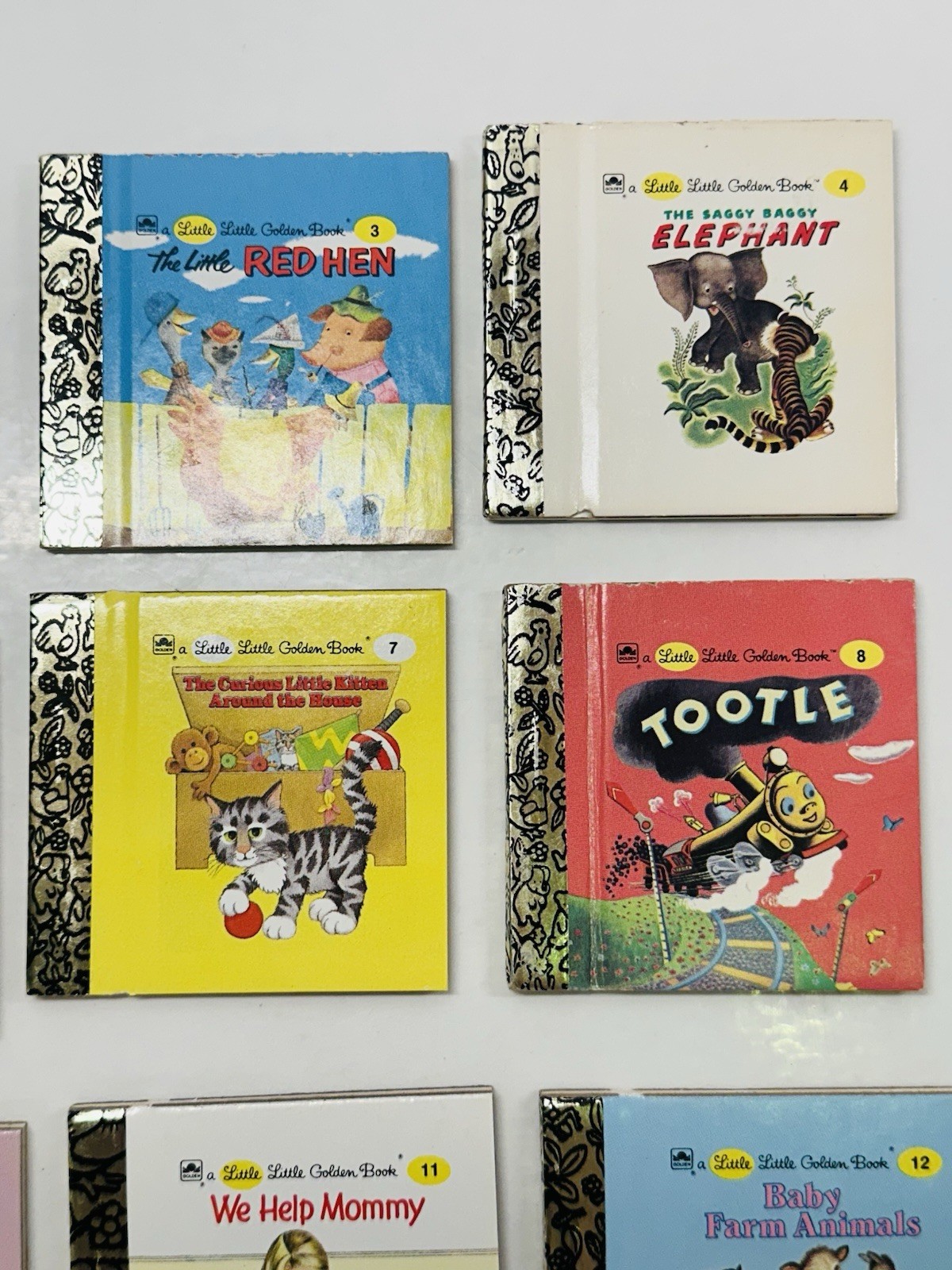 Little Little Golden Mini Books 1-12 Set Vintage