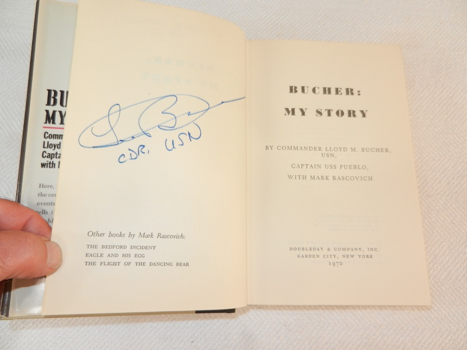 VIETNAM 1968 No Korea USS Pueblo & POW „BUCHER: MY STORY“ Capt Bucher Signed