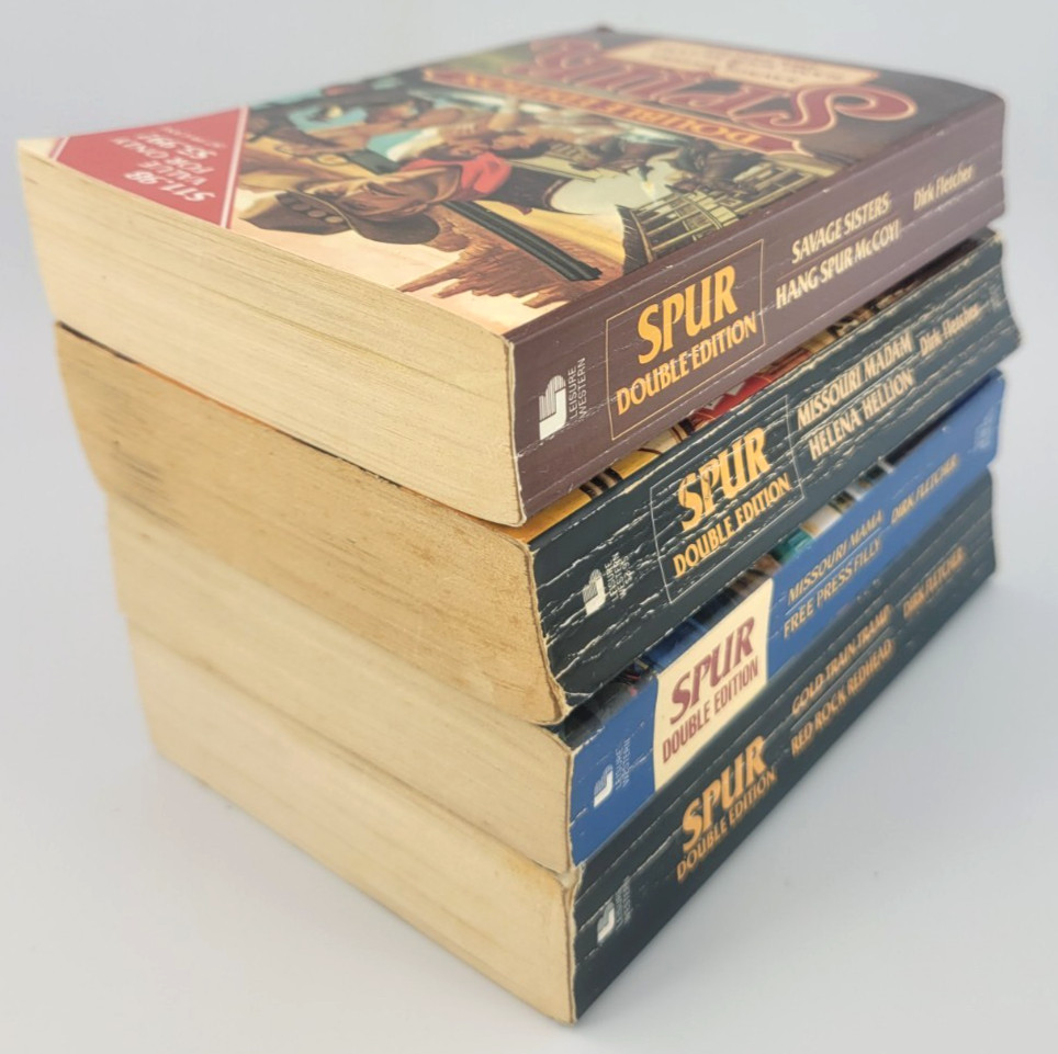 Spur McCoy Dirk Fletcher 15 Book Lot Adult Westerns #41 Soiled Dove Giant Rare