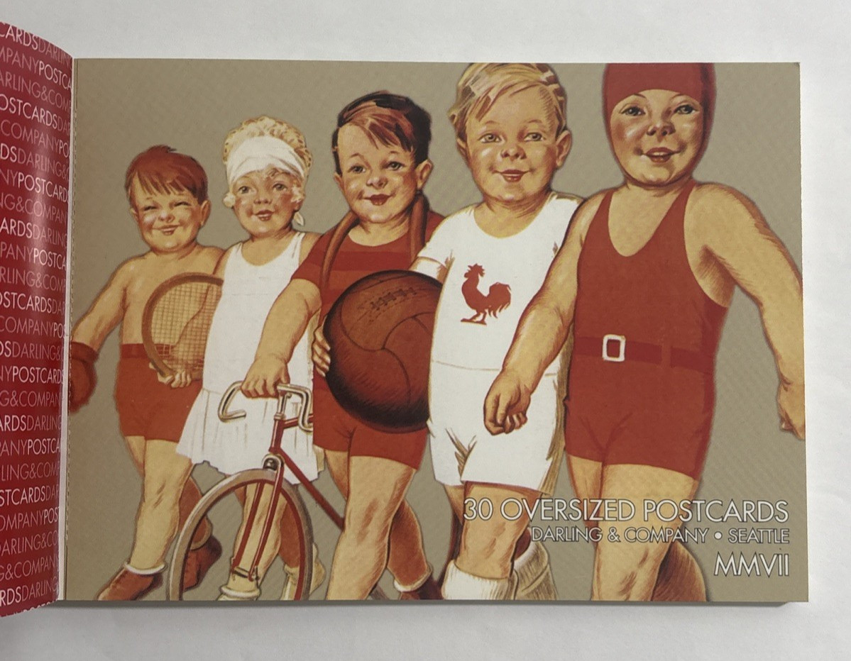 French Posters Postcard Book 20 Postcards Art Oversized Darling & Company 2007