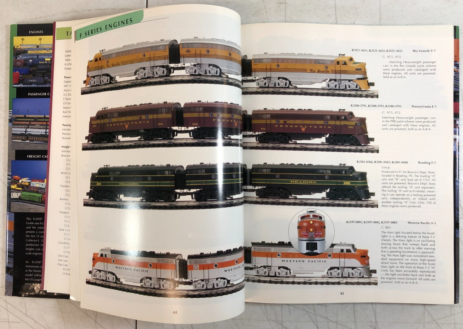K-LINE Collector’s Guide Volume 1: Trains 1985-1998 by Mondy Lamb (1999) E-108