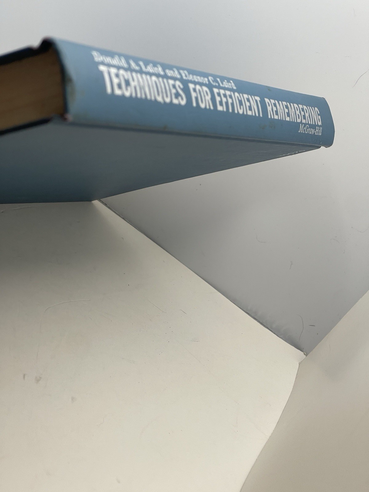 Techniques for Efficient Remembering First Edition 1960 McGraw-Hill Hardcover