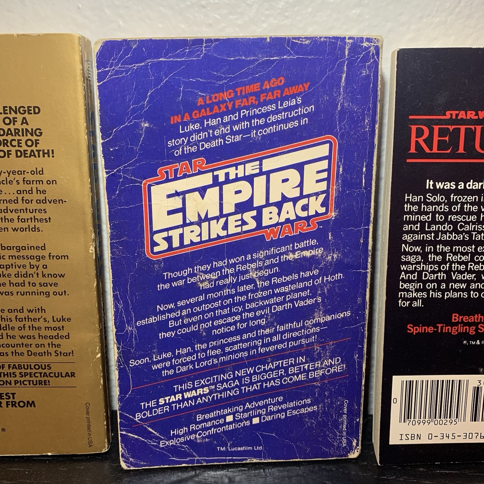 Star Wars Trilogy: Del Rey Book Lot of 3 (Paperback) First Special Printing