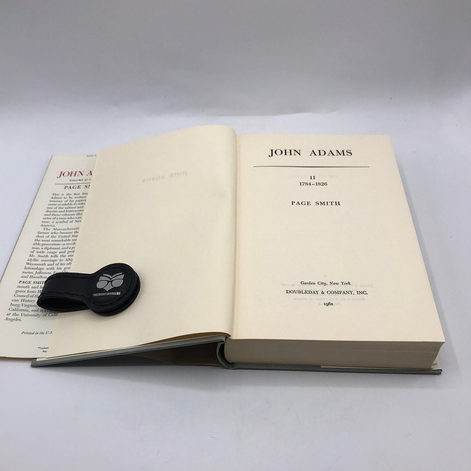 John Adams 2-Book Volume 1 & 2 by Page Smith 1st Edition Dust Jacket w/ Slipcase