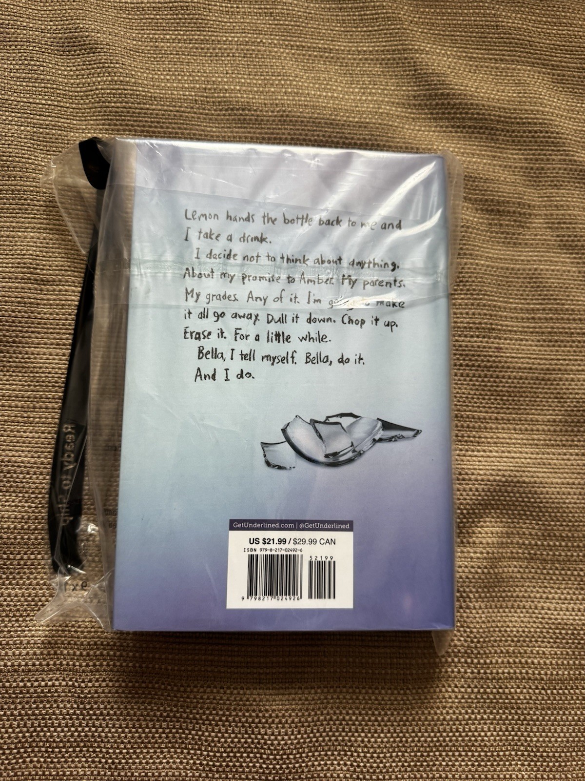 The Glass Girl by Kathleen Glasgow Hardcover Book W/ Sprayed Foredge BRAND NEW!