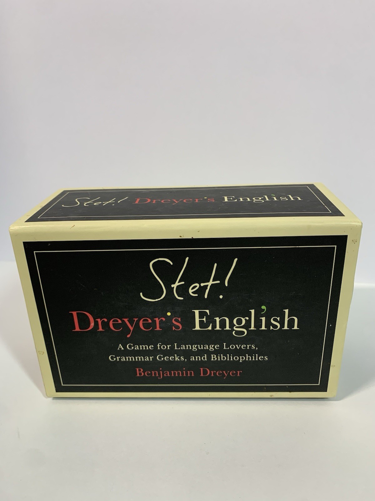 STET! Dreyer’s Game of English A Game for Language Lovers, Grammar Geeks