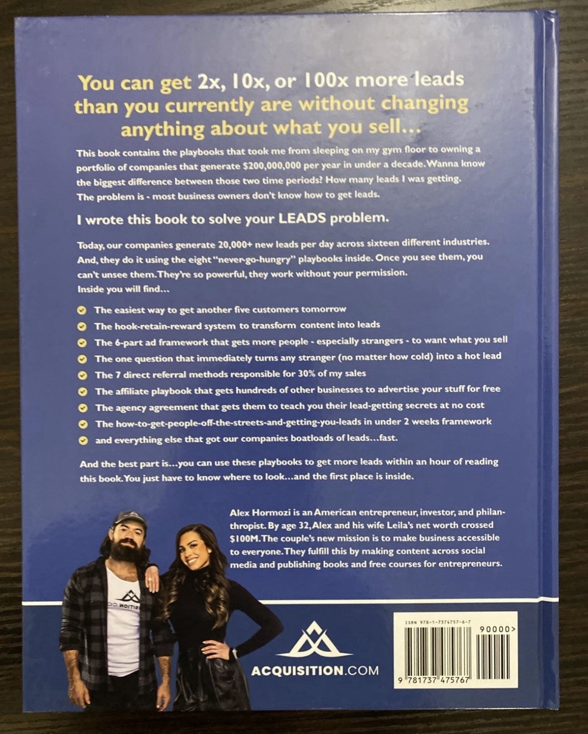 Alex Hormozi Book $100M One Hundred Million Dollar Leads Hardbound – NEW