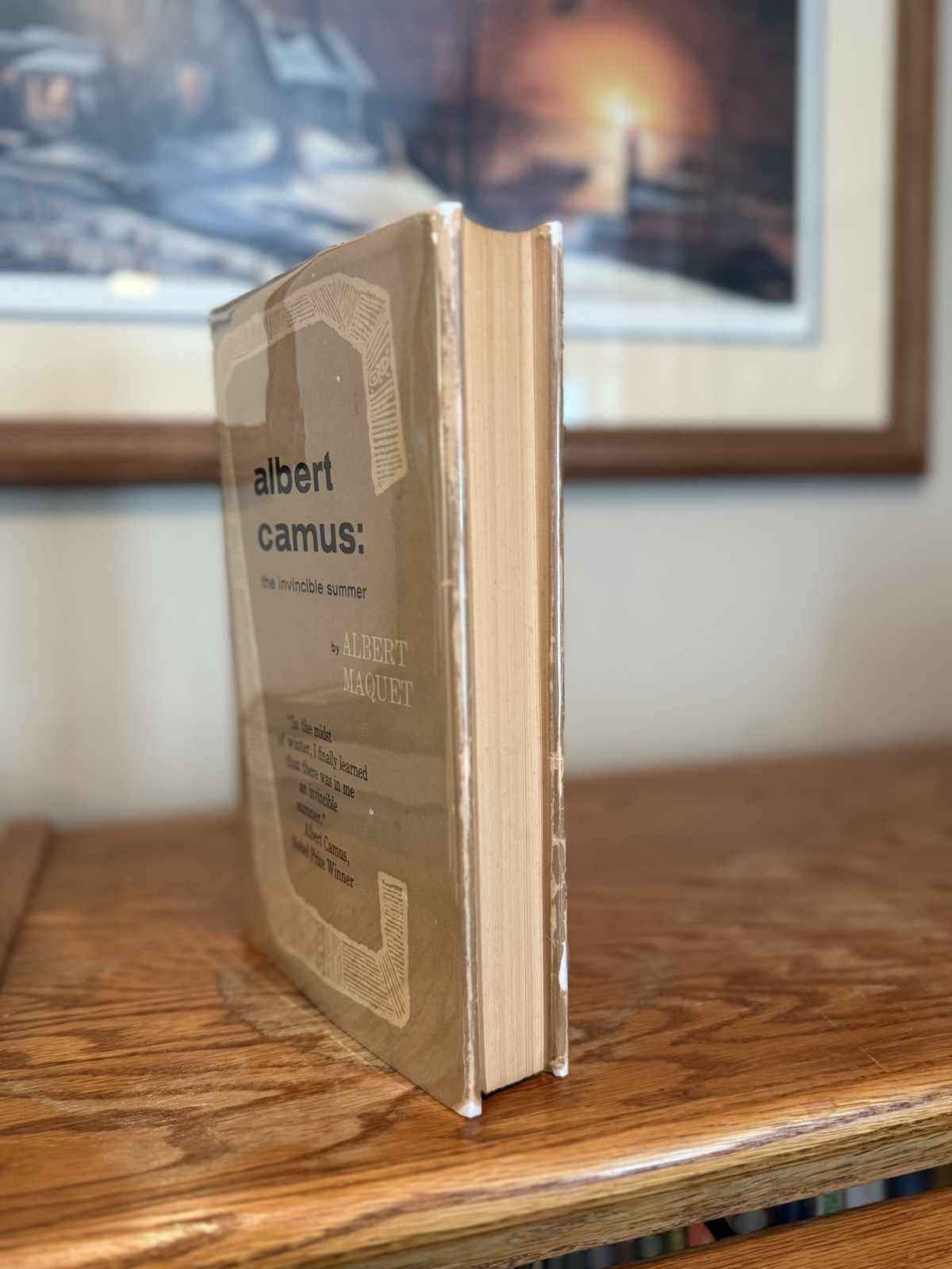 Albert Camus: The Invincible Summer by Albert Maquet 1st Edition 1958 Hardcover