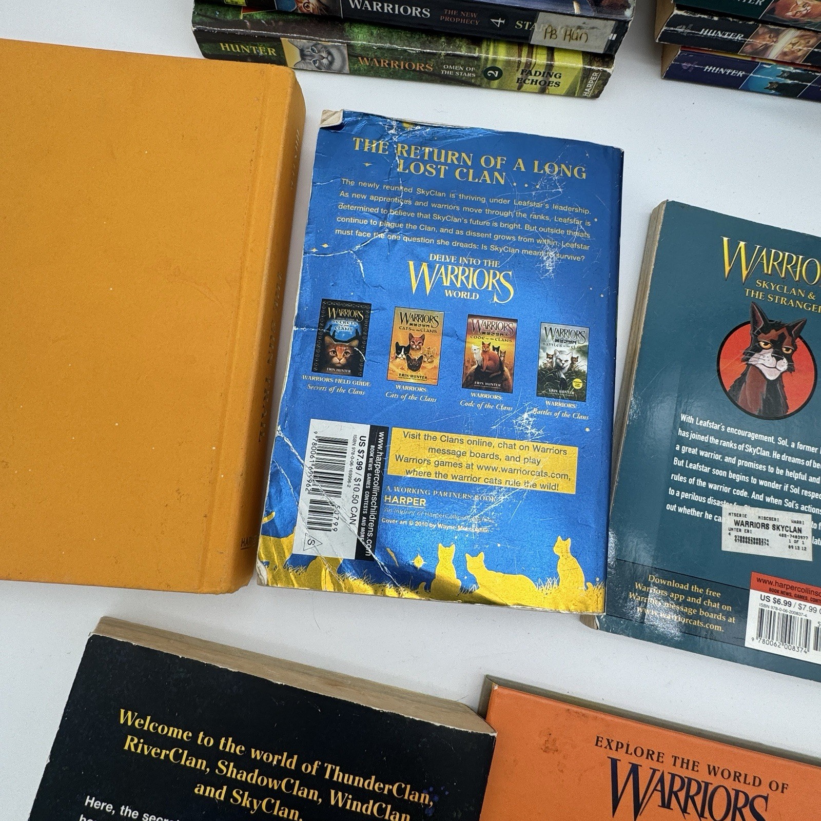Warriors Erin Hunter Book Lot Of 17 Mixed Hardcover Paperback Super Editions