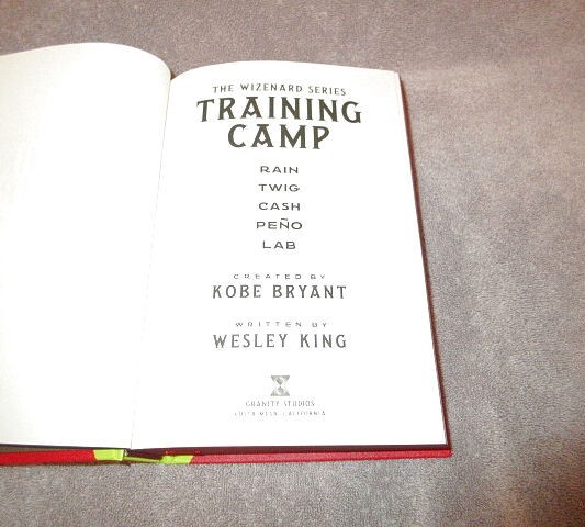 Kobe Bryant Basketball Training Book 1st Edition Red Velvet Wizenard Hardcover