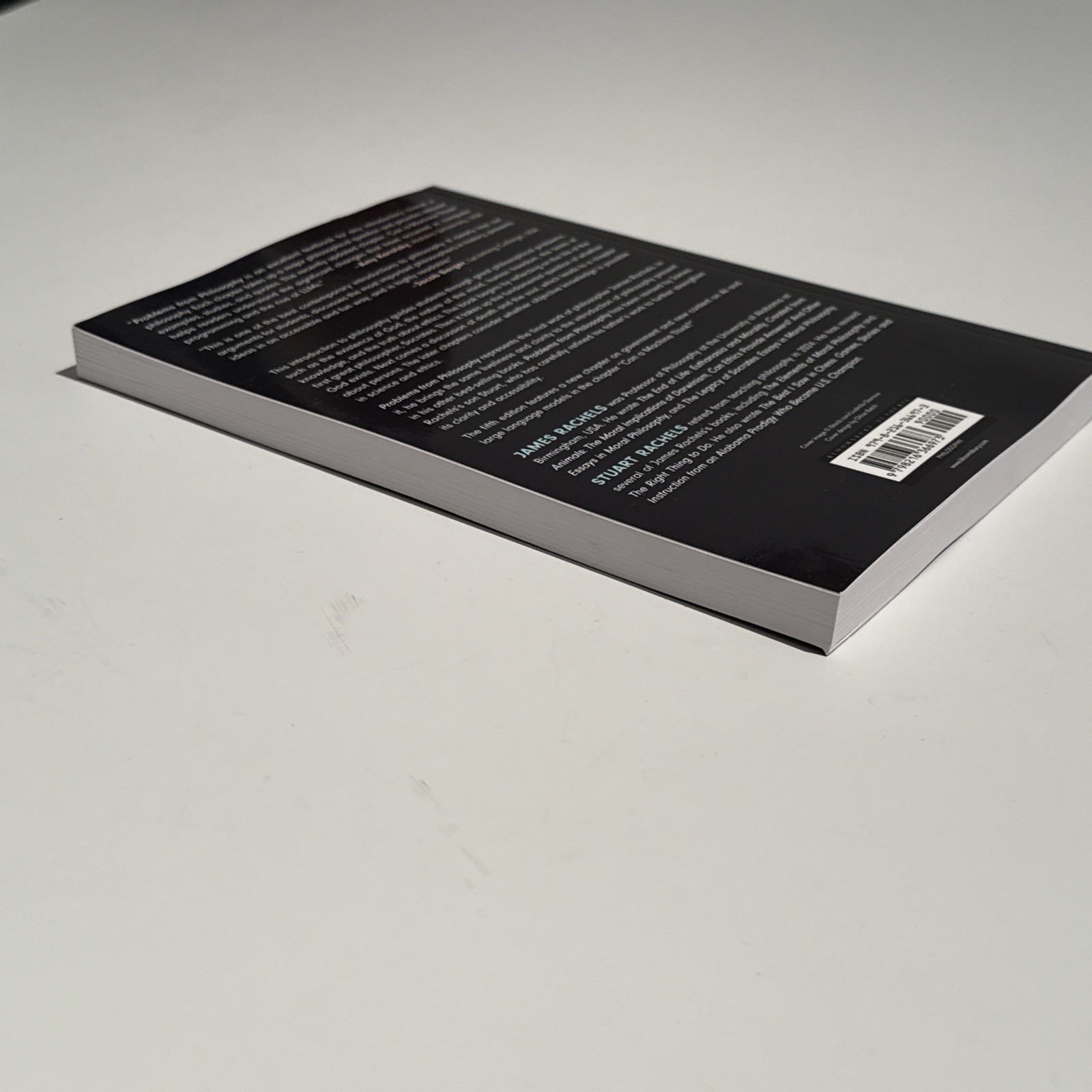 Problems from Philosophy: An Introductory Text by James Rachels Paperback Book