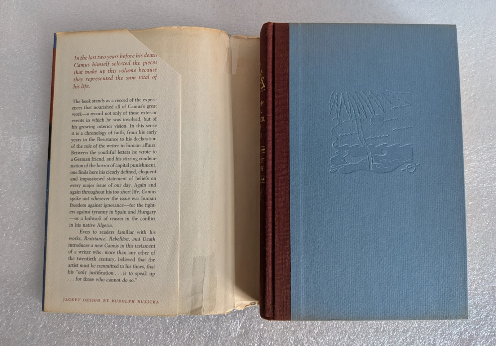 Resistance, Rebellion, and Death by Albert Camus HC/DJ 1961 1st Ed.