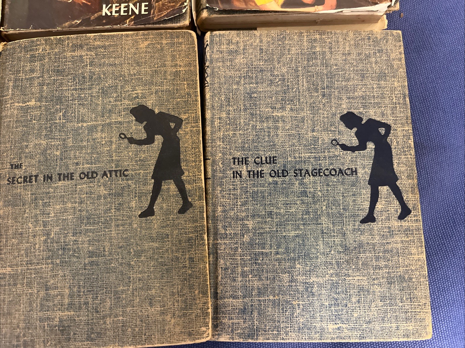 Lot of 6 Nancy Drew by Carolyn Keene Vintage Books. HC From 1940, 50 And 60.