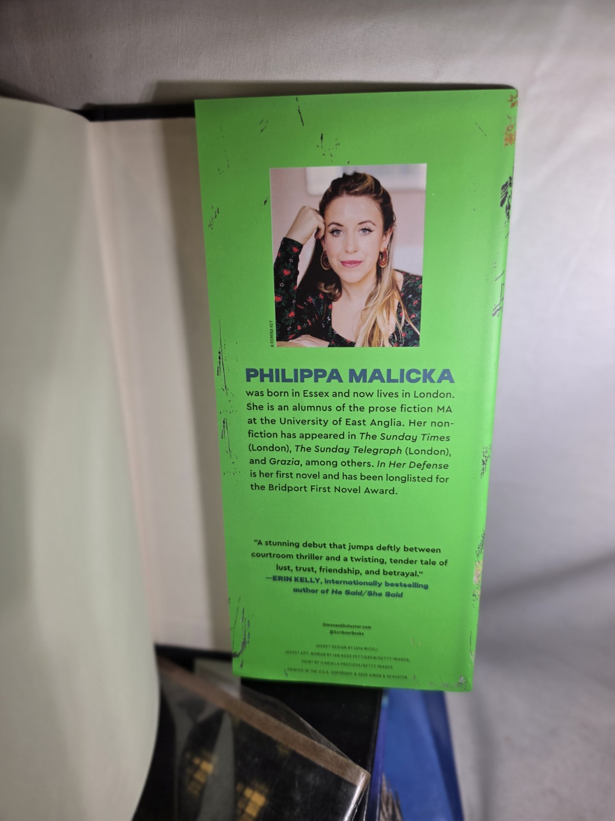 In Her Defense by Philippa Malicka NEW Hardcover/Dust Jacket Reese’s Book Club