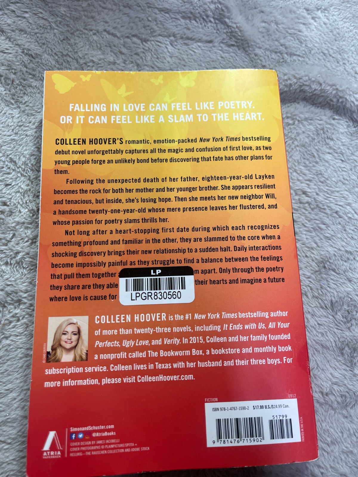 Slammed Ser.: Slammed : A Novel by Colleen Hoover (2012, Trade Paperback)
