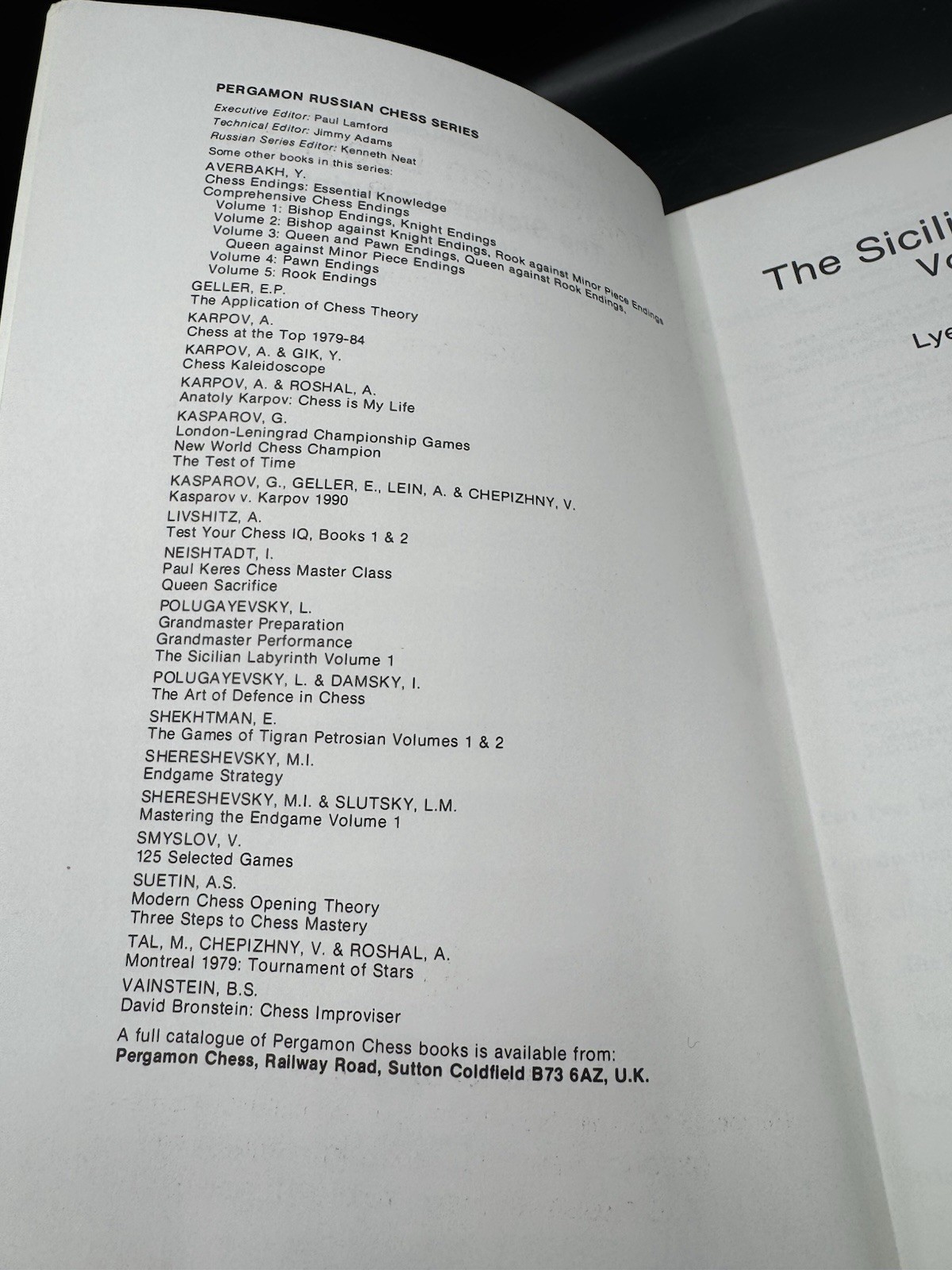 Chess books: The Sicilian Labyrinth, Vol. 1 and 2