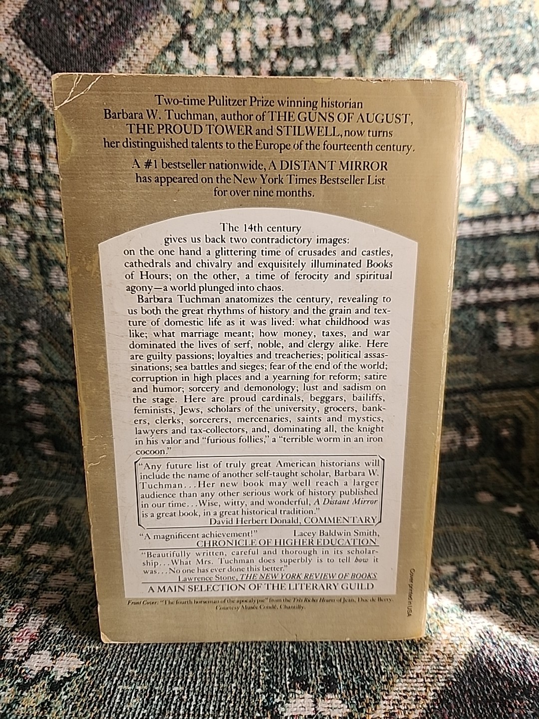 Barbara W. Tuchman A Distant Mirror: The Calamitous 14th Century1979 1st Ed Pb