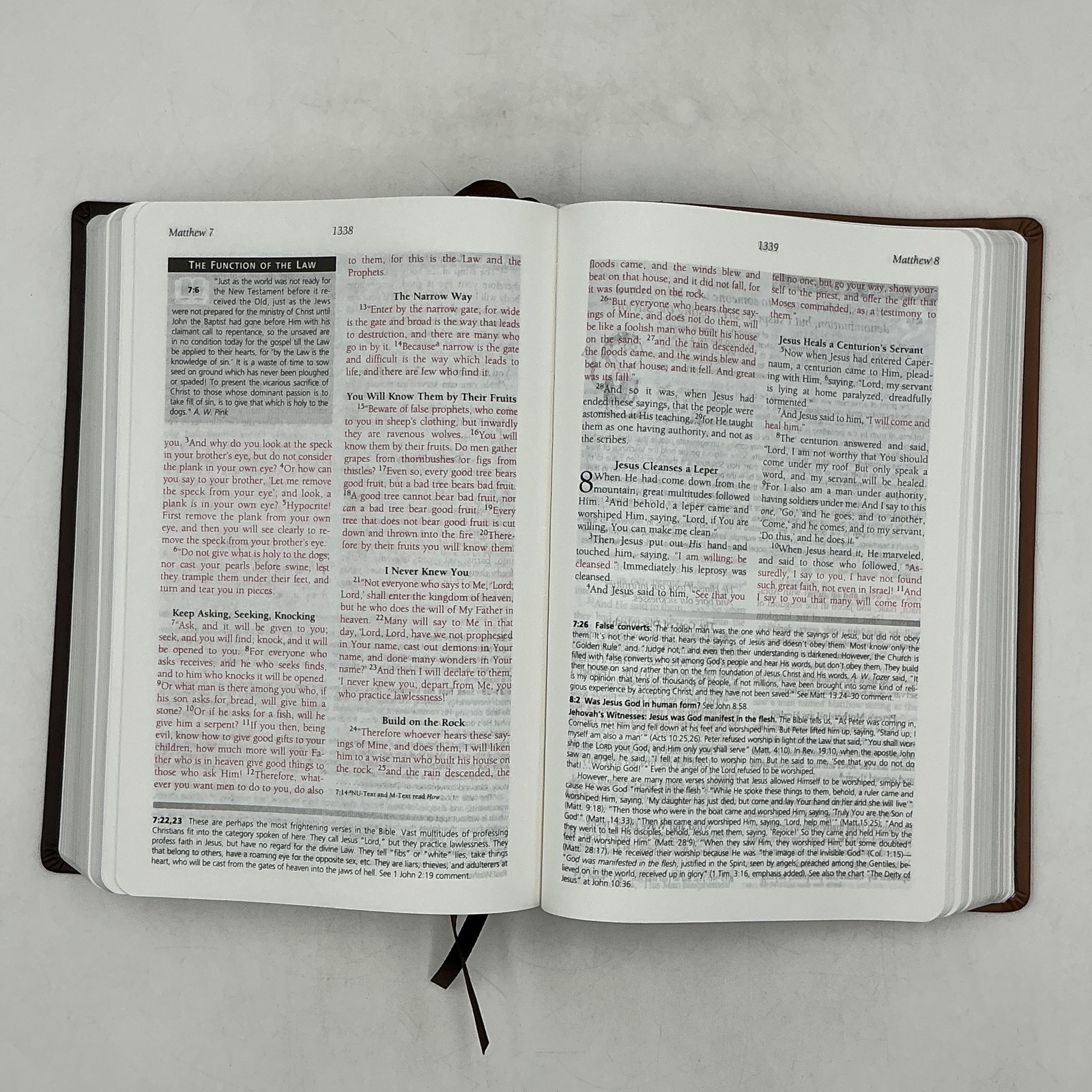 THE EVIDENCE STUDY BIBLE Ray Comfort & Lynn Copeland 2021 HC Bridge-Logos Brown