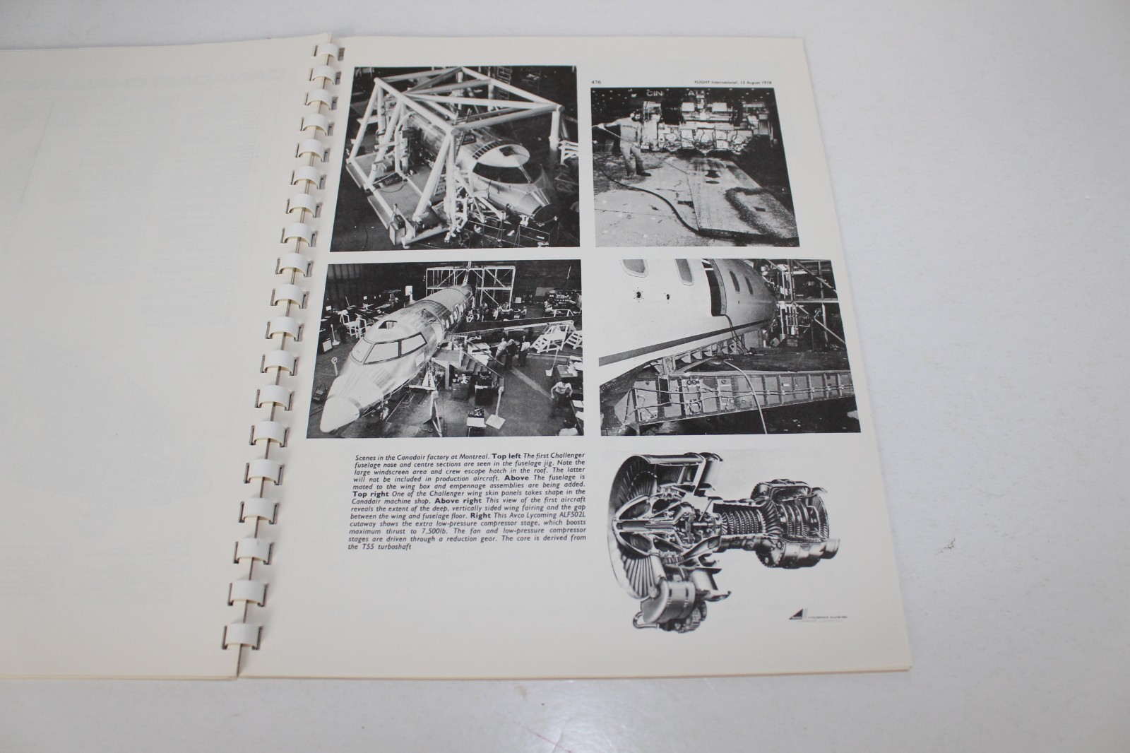 Selected Reprints of Articles about the Canadair Challenger Plane 1978 PB