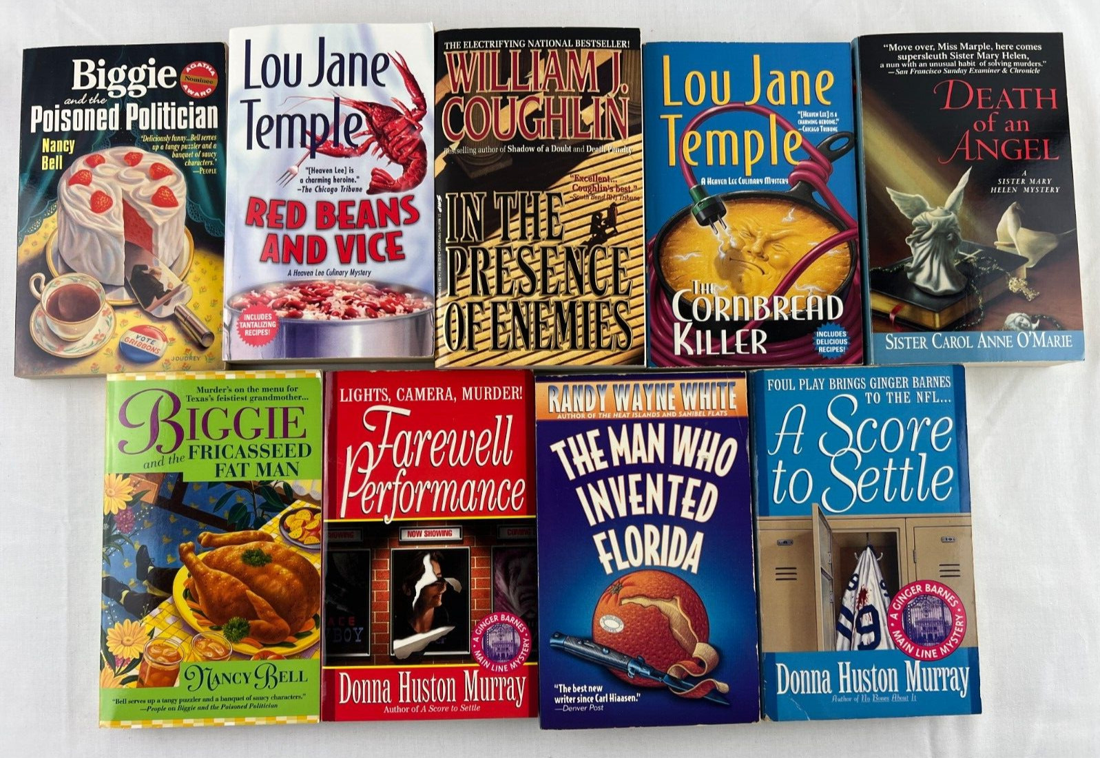 Lot of 9 Mystery Themed Novels Paperbacks Mixed Titles from St. Martin’s Books