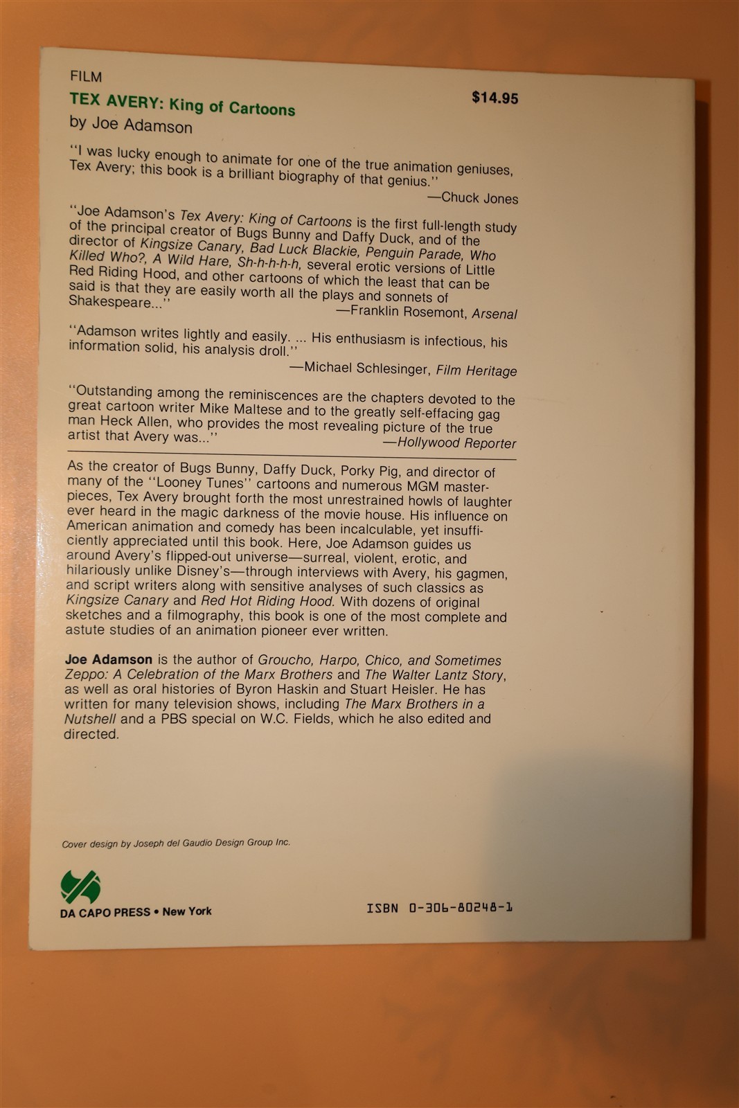 Tex Avery: King of Cartoons, Joe Adamson Bugs Bunny and Looney Tunes SC 1975