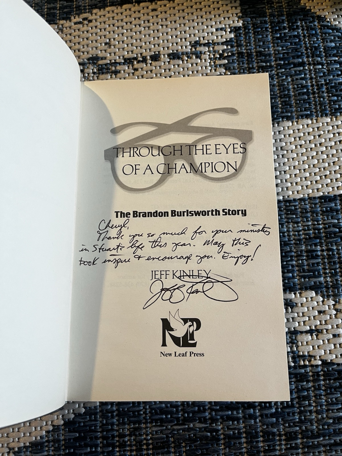 Signed! Through The Eyes Of A Champion Brian Burlsworth Story By Jeff Kinley