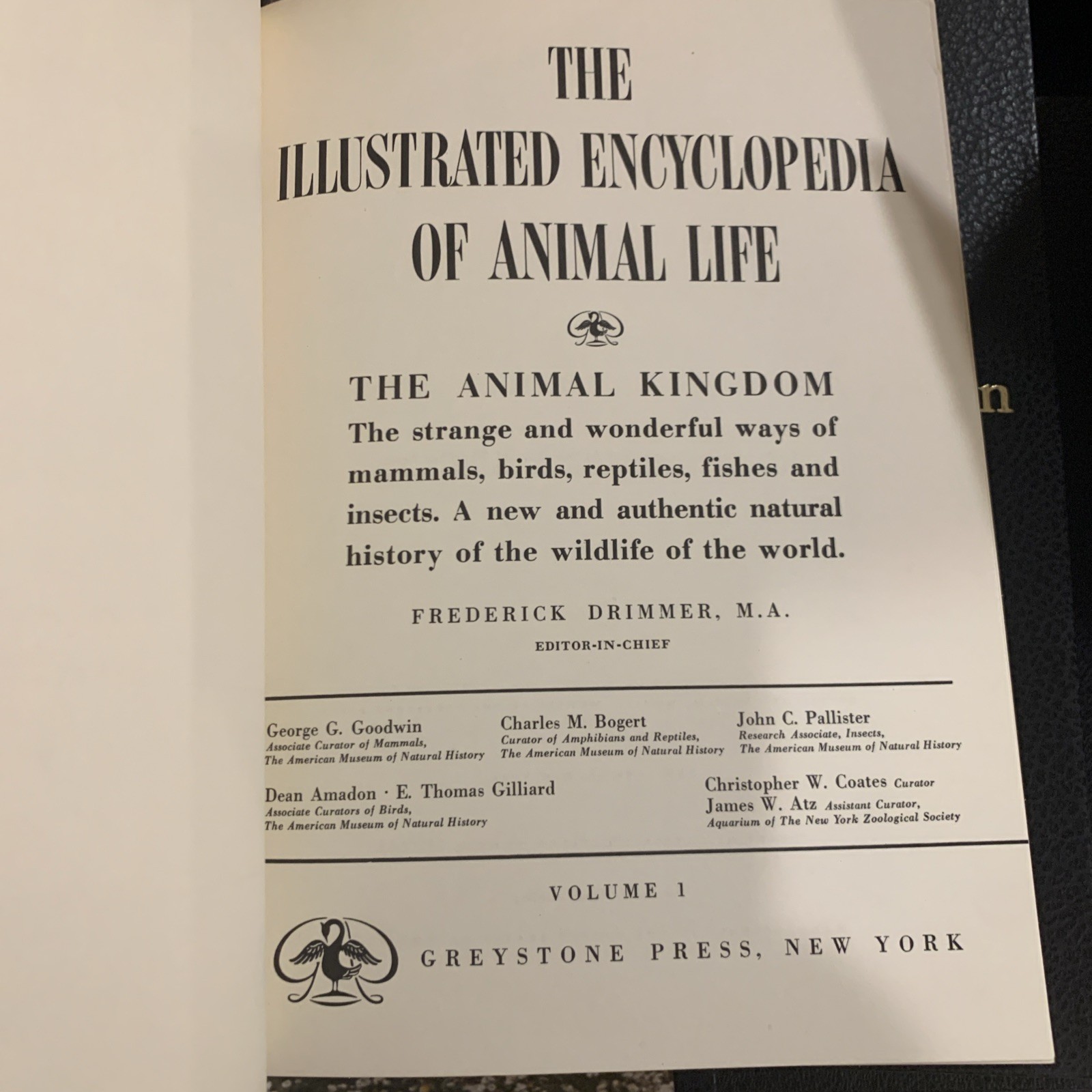 Illustrated Encyclopedia of Animal Life 16 Volume Set 1961 Greystone Press HC