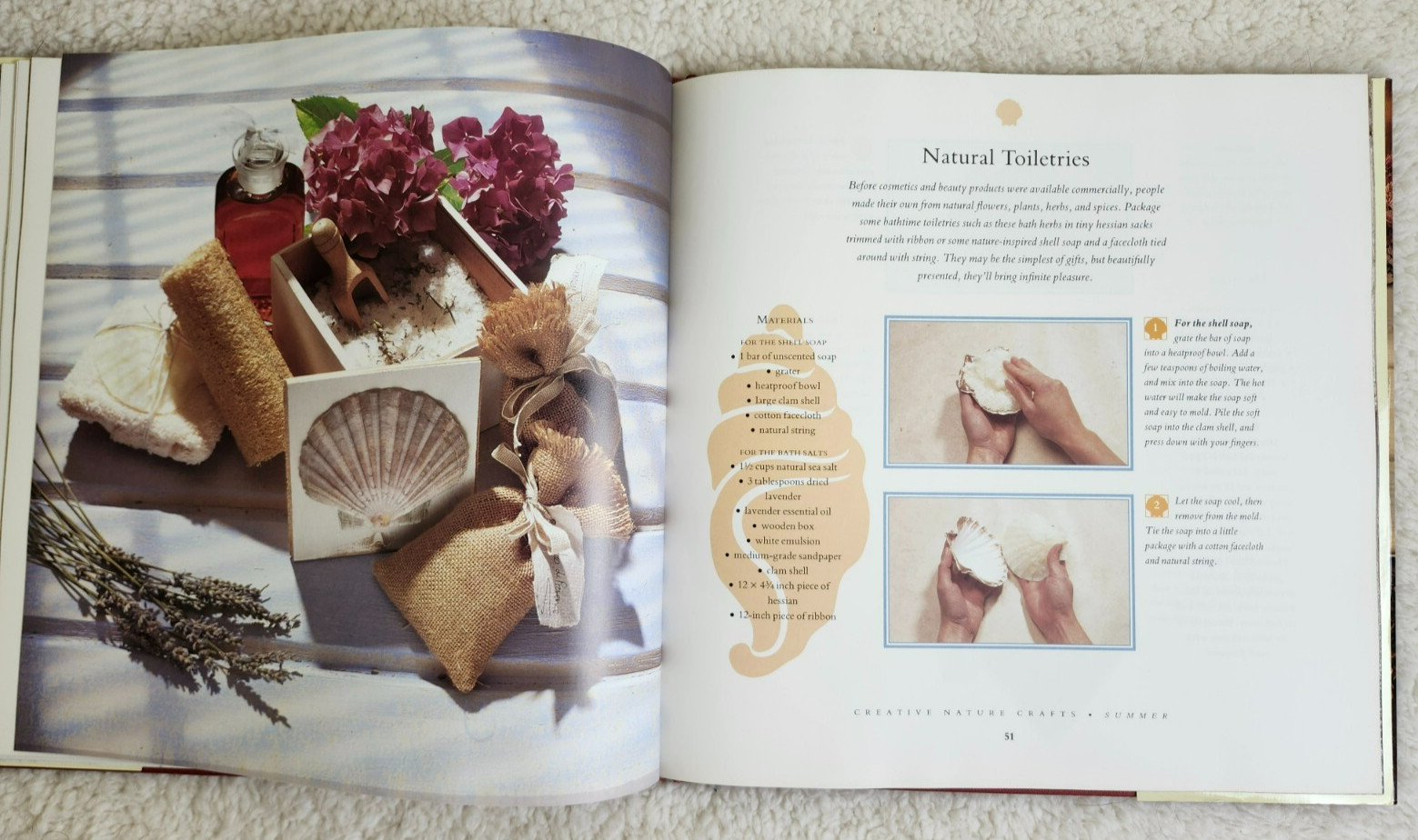 Vintage Creative Nature Crafts Hardback Book for Each Season by Alison Jenkins
