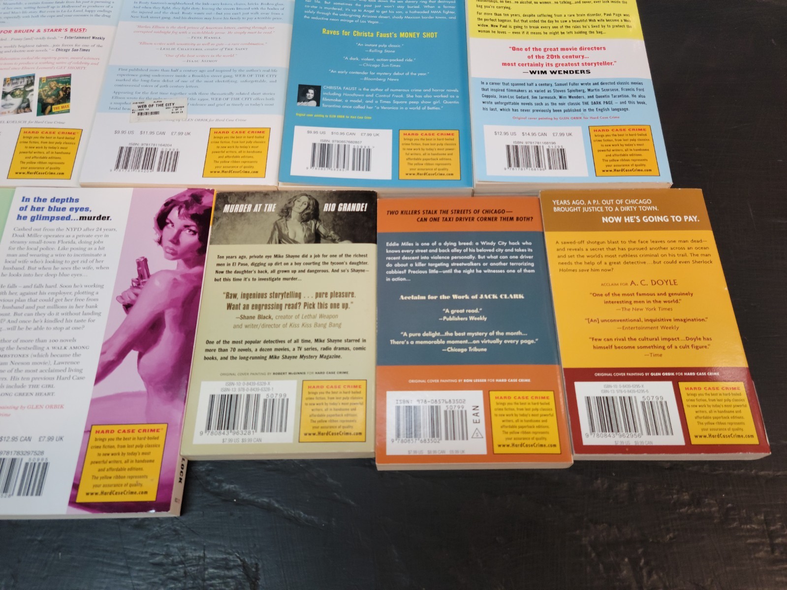 Lot of 11 HARD CASE CRIME Books – See Photos for Details!