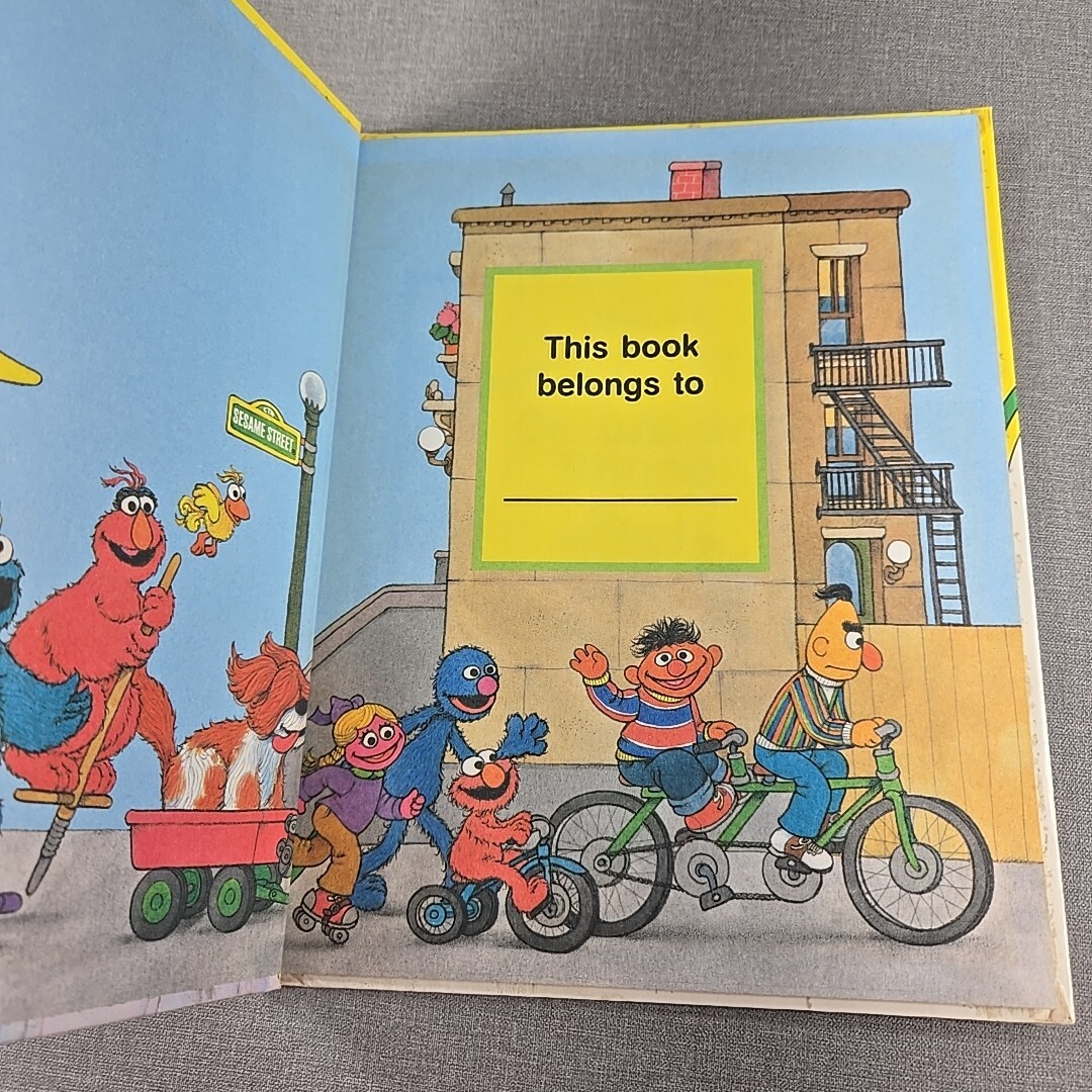 On My Way With Sesame Street Book Volume 6 Colors and Shapes 1989 Hardcover Book