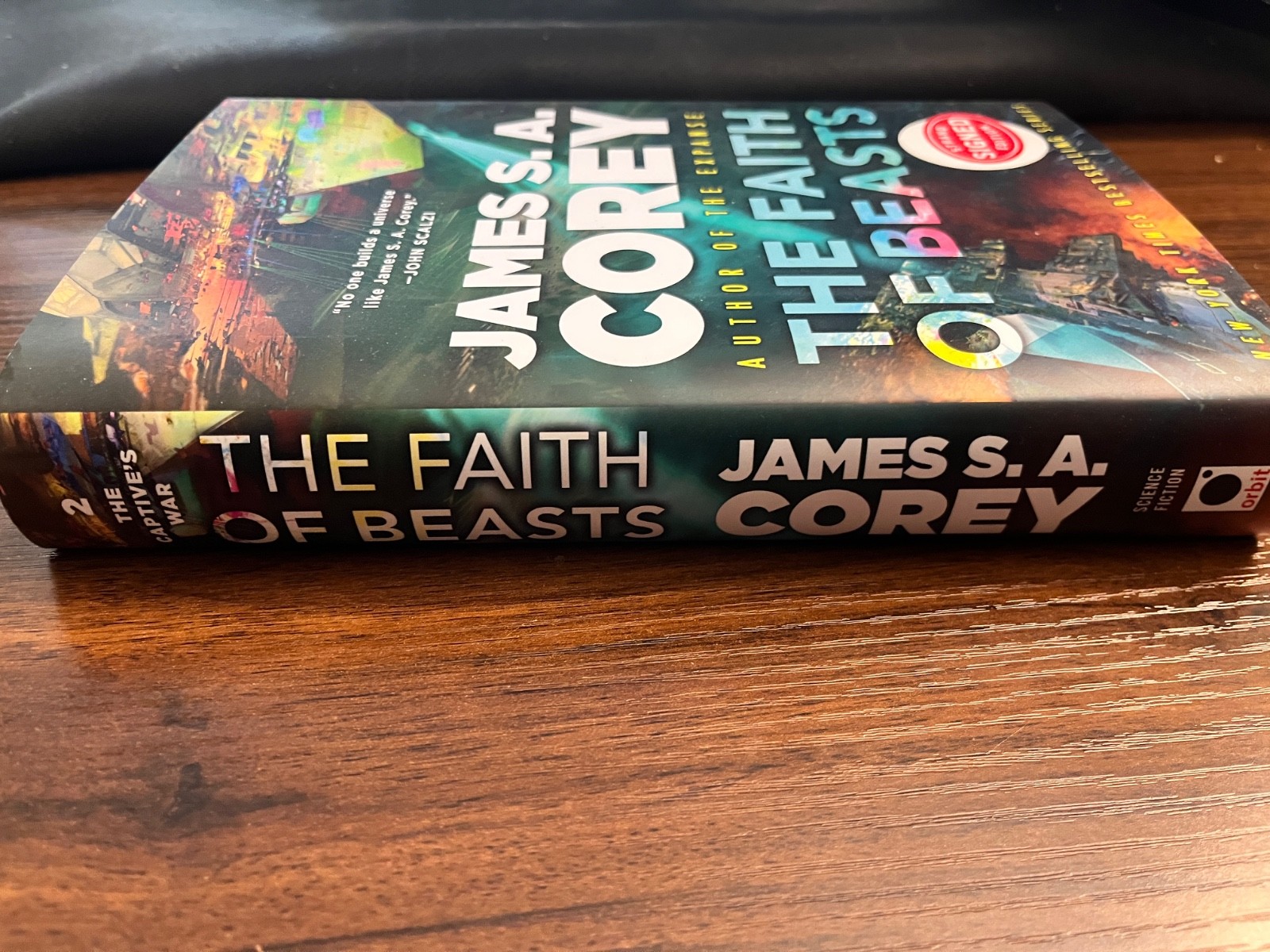 🌌James S.A. Corey THE FAITH OF BEASTS Signed First Edition Orbit HB 1st/1st