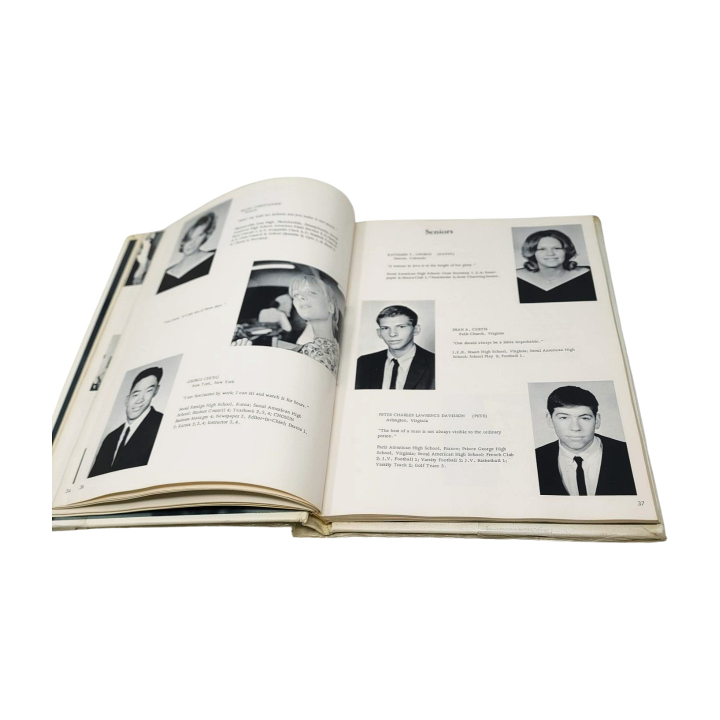 1966 SEOUL AMERICAN HIGH SCHOOL YEARBOOK SEOUL, South KOREA CHOSUN