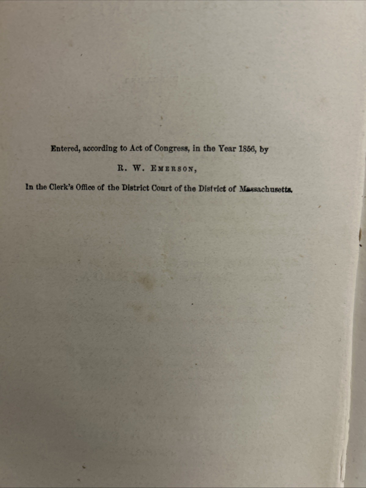 Miscellanies : Embracing Nature, Addresses, and Lectures by R W Emerson 1856 HC