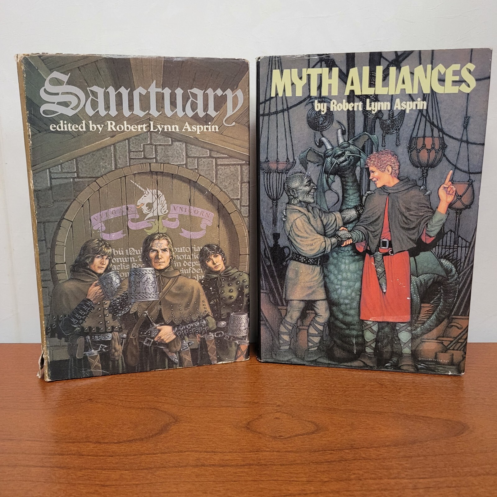 MYTH ALLIANCES/SANCTUARY by Robert Asprin, Vtg HC 1981 THIEVES‘ WORLD Series 1-3