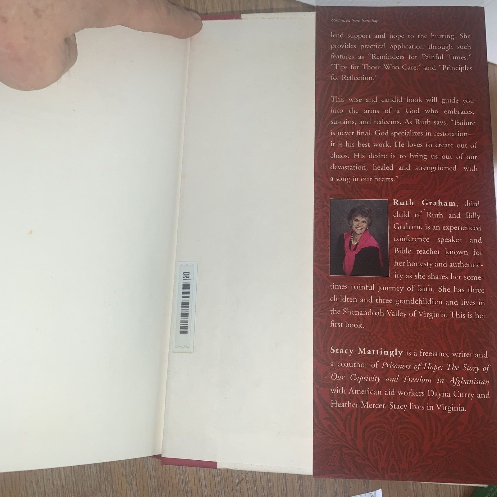 In Every Pew Sits A Broken Heart Hope for the Hurting Ruth Graham Unsigned Copy