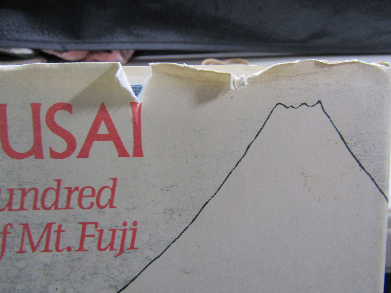 HOKUSAI: One Hundred Views of Mt. Fuji Henry Smith 1988 HC 1st Ed. Damage
