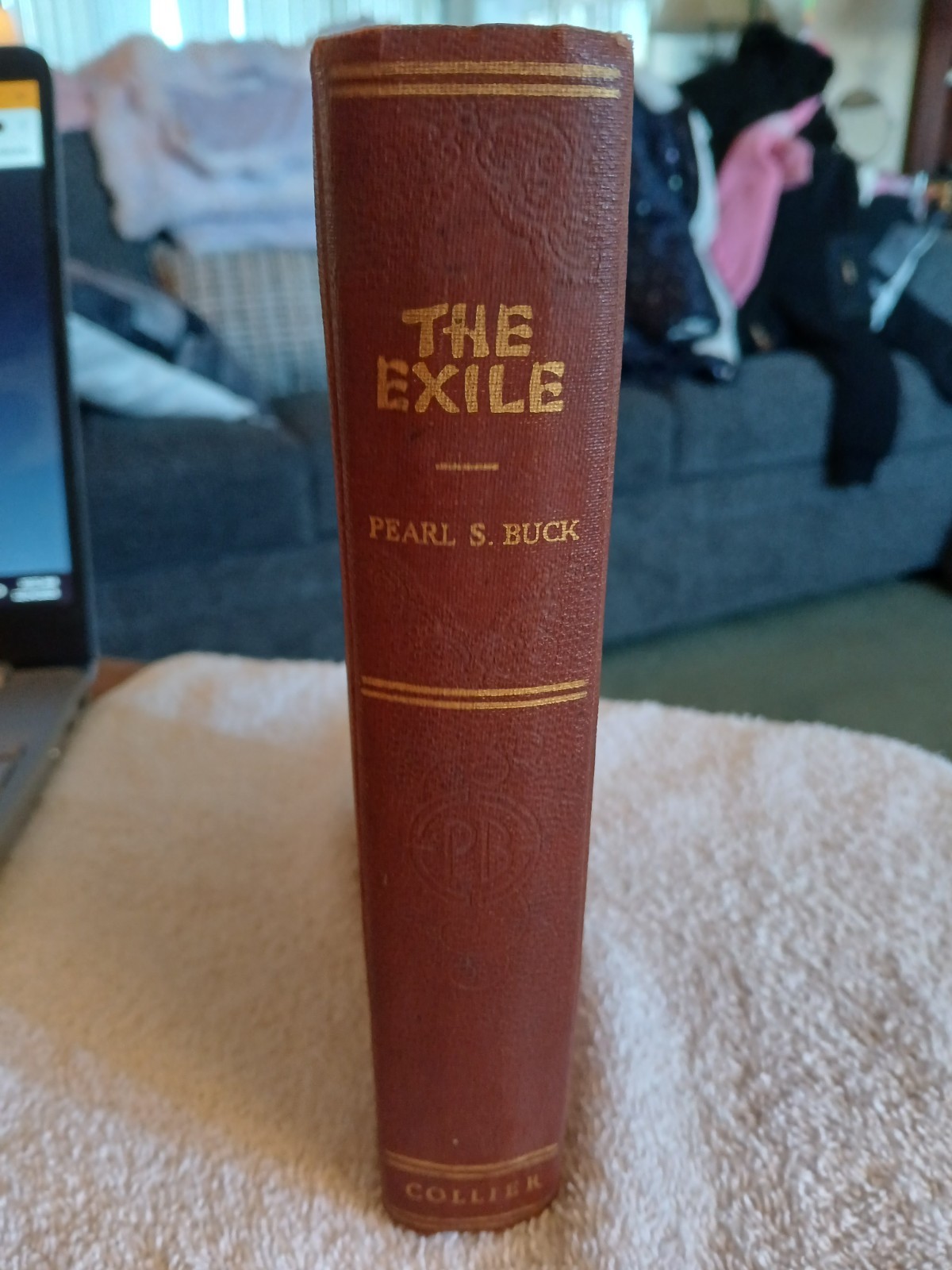 THE EXILE, by Pearl S. Buck, 1936 Hardcover, No Jacket, Estate Find