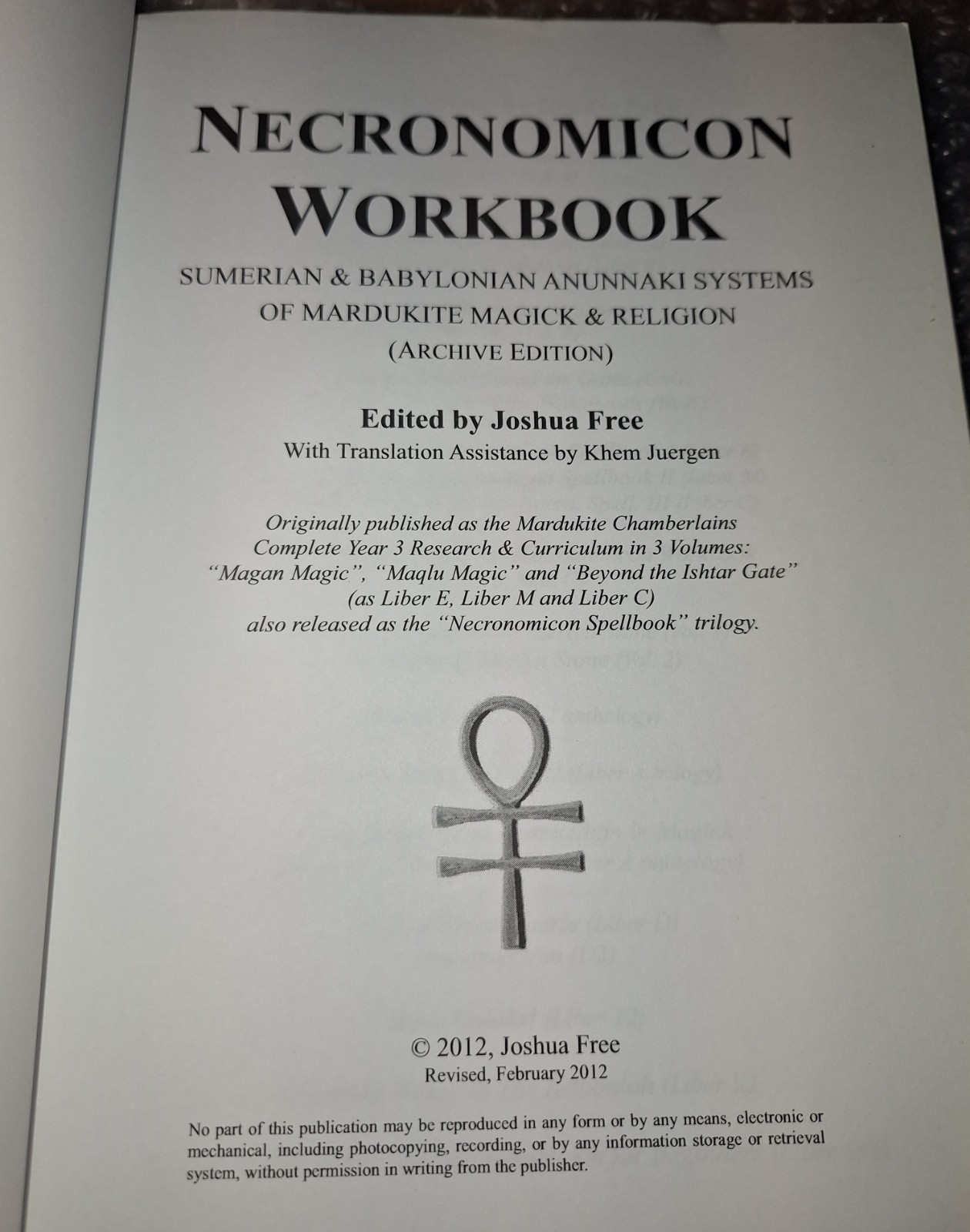 Necronomicon Workbook : Sumerian and Babylonian Anunnaki Systems