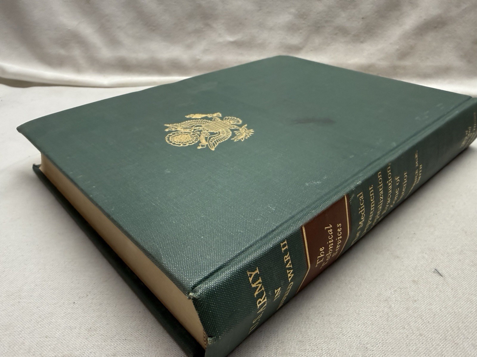 U.S. Army World War II (Green 1950’s HC Book)Technical Services: Medical Dept.