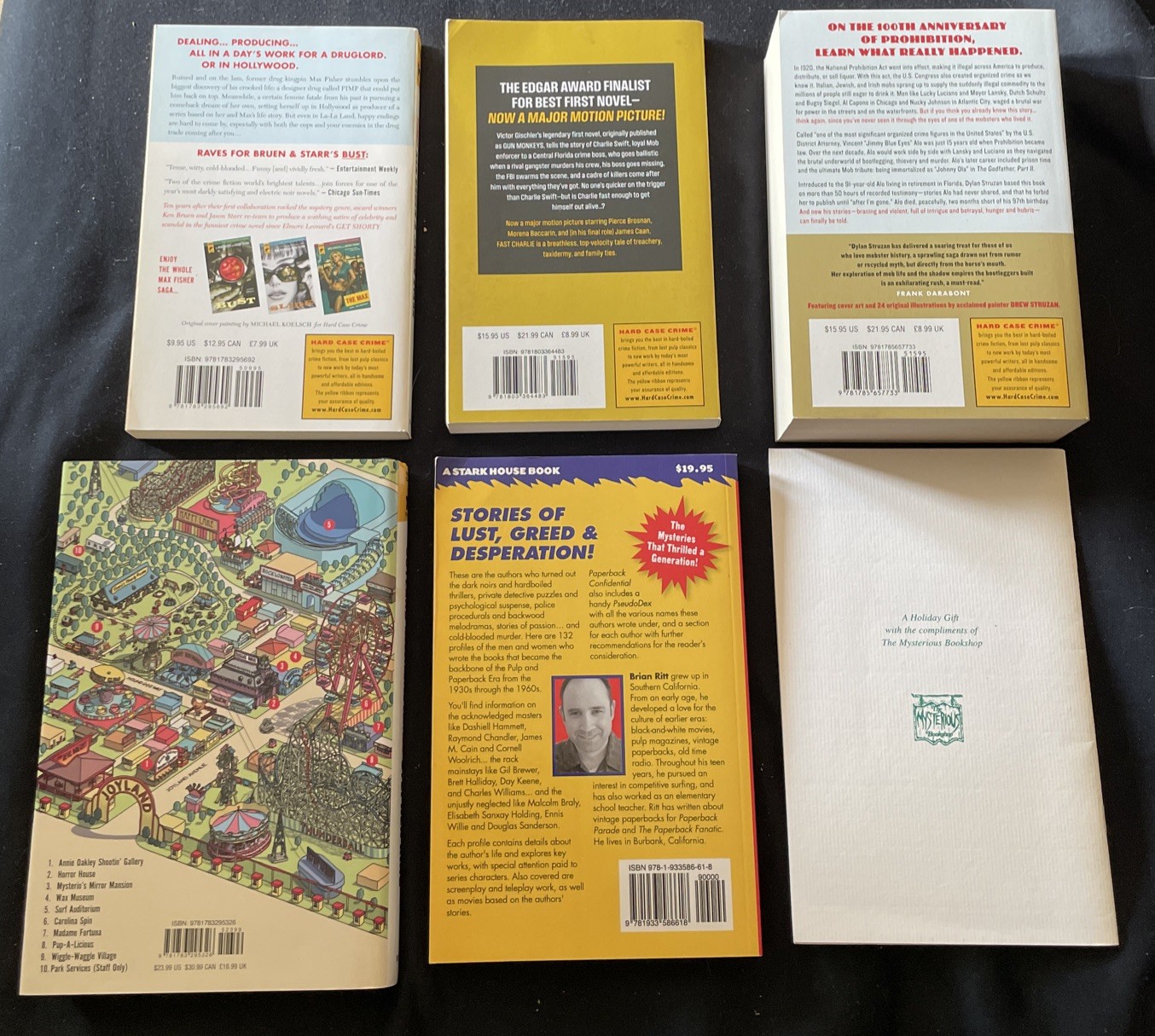 Lot Of 4 Hard Case Crime Novels + 2 Bonus Books Joyland King Bruen & Starr