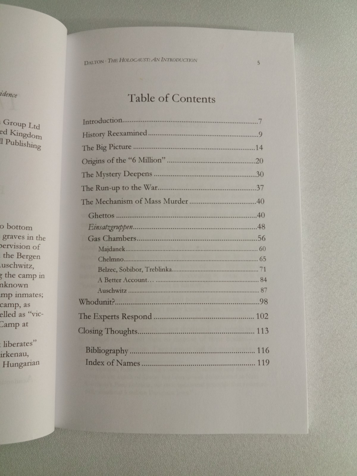 Holocaust: An Introduction by Thomas Dalton PB