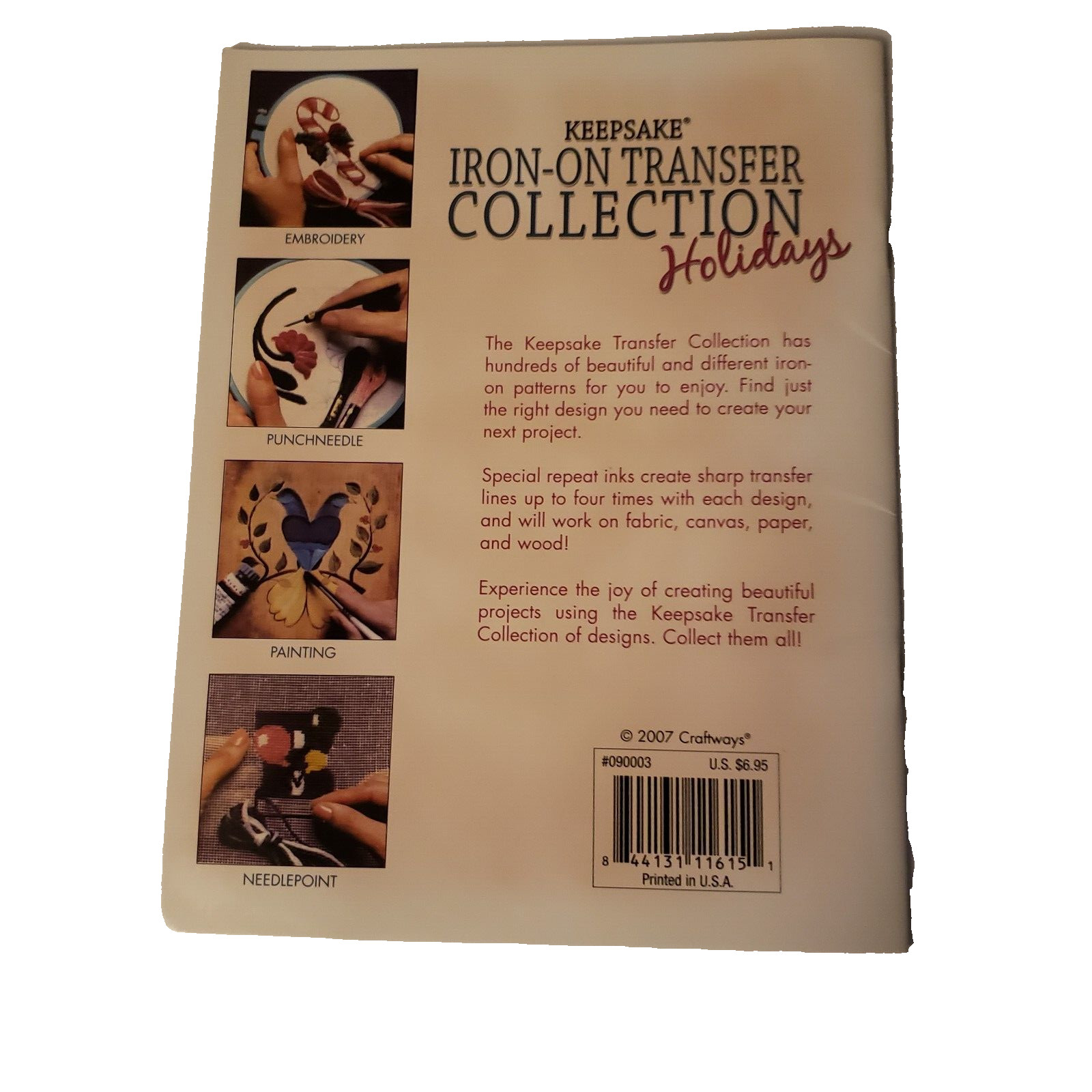 Lot Of 2 ~ IRON-ON TRANSFERS Books~ Painting ~ Embroidery~Paperback ~2007