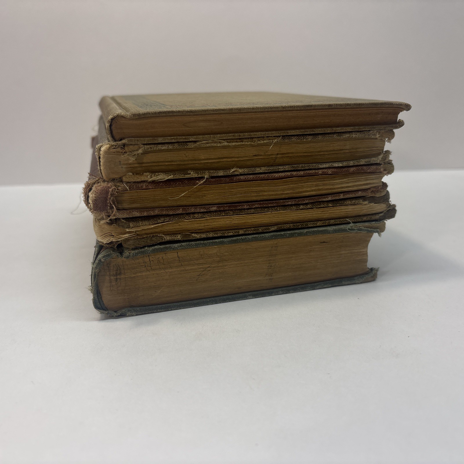 Lot of 5 Antique Vintage School Textbook Speller, Reader, English 1800/1900s